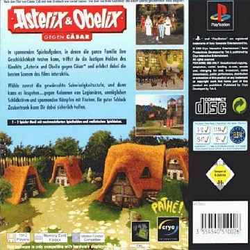 Asterix and Obelix Take On Caesar (EU) box cover back